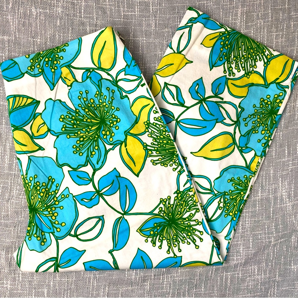 Catherine Stewart Bell Point Floral Capri Pants | Size 12